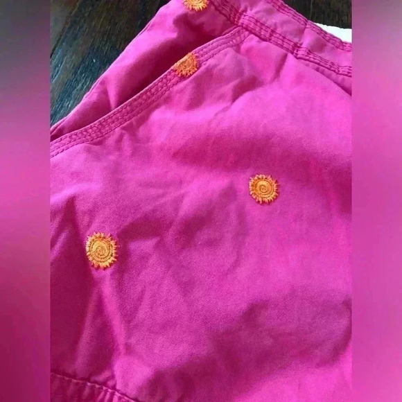 Lilly Pulitzer Women's 14 Pink Embroidered Cotton 3” Inseam Mid-Rise Shorts - Picture 3 of 12